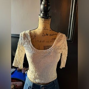 Vintage holister lace top